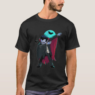 Camiseta Dabbing Vampire Costume Count Dracula Kids Hallowe