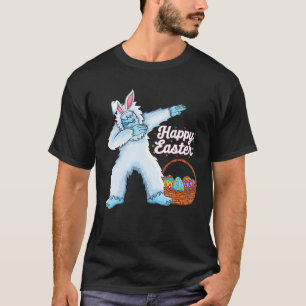 Camiseta Dabbing Yeti Easter Ovos Bunny Crianças Meninas A