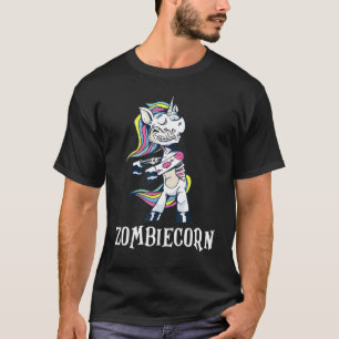 Camiseta Dabbing Zombiecorn Zombie Unicorn Easy Halloween