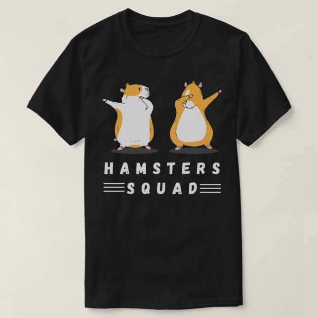 Camiseta Dabling Hamsters Squad Love Hamsters Pet Amantes H (Frente do Design)