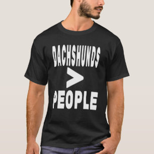 Camiseta Dachshances Maiores Que O Proprietário De Cachorro