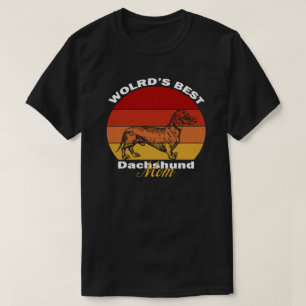 Camiseta Dachshund - A melhor mãe de Dachshund do mundo