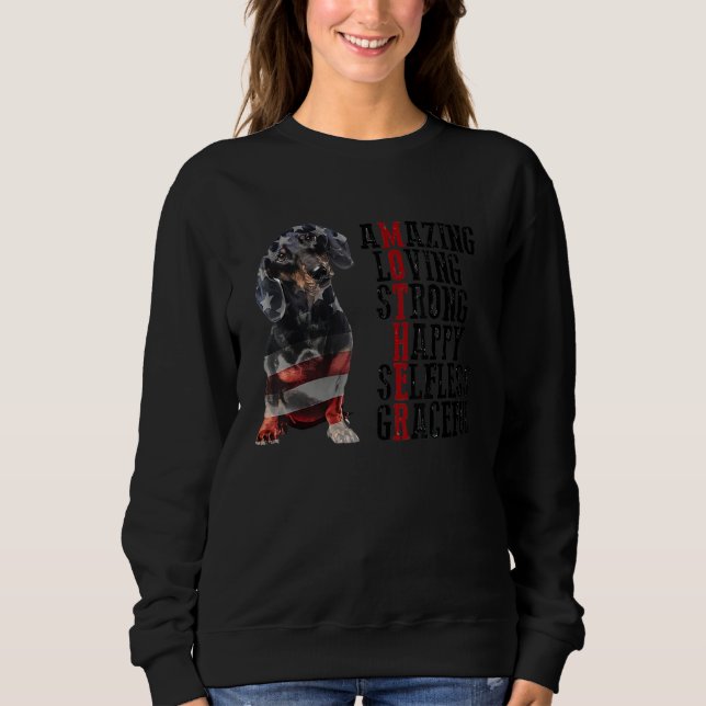 Camiseta Dachshund Adorável Forte Gra Selvagem Feliz (Frente)