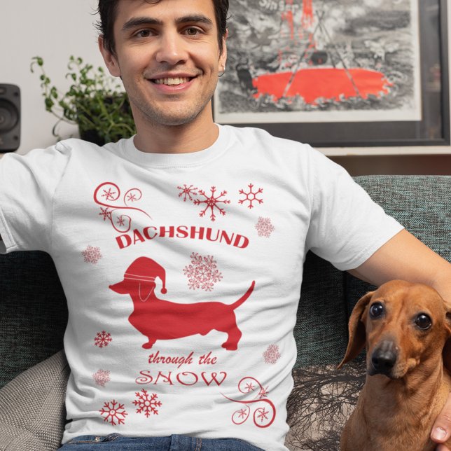 Camiseta Dachshund Através da Neve (Dachshund Through the Snow T-Shirt)