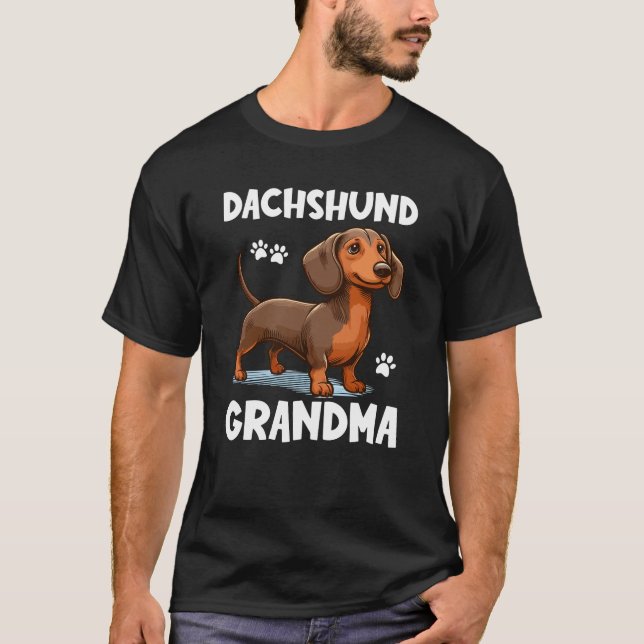 Camiseta Dachshund Avó (Frente)
