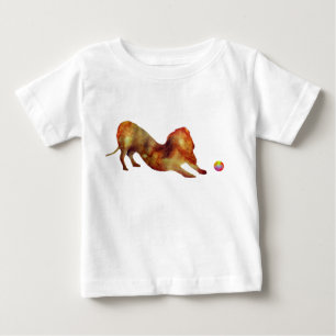 Camiseta Dachshund & Ball Watercolor