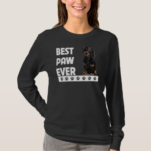 Camiseta Dachshund Best Paw Ever Pai Dotson Wie