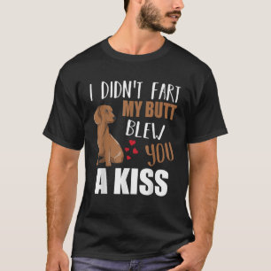 Camiseta Dachshund Cachorro Salsicha Não Peidei Meu Bumbum