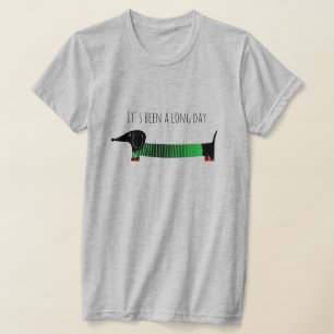 Camiseta Dachshund Caprichoso Longo Dia