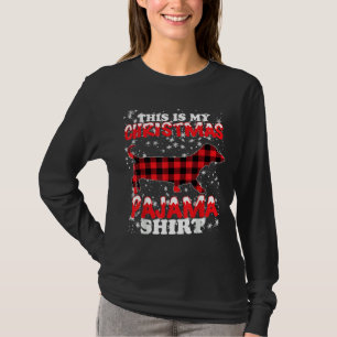 Camiseta Dachshund Christmas Dog Lover Este É Meu Xmas Paj
