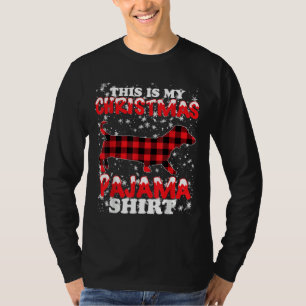 Camiseta Dachshund Christmas Dog Lover Este É Meu Xmas Paj