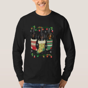 Camiseta Dachshund Christmas Lights Xmas Dog Costume
