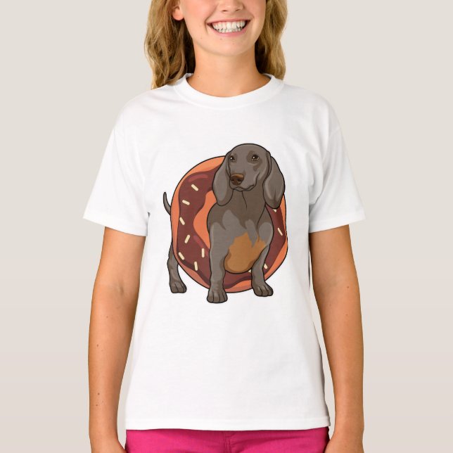 Camiseta Dachshund com Rosquinha (Frente)
