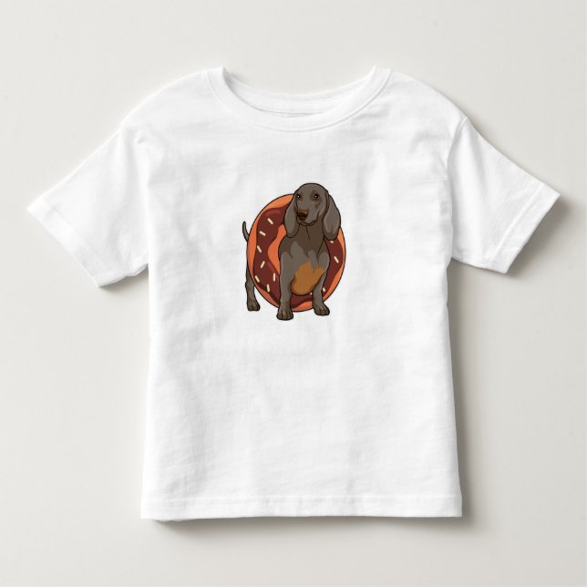 Camiseta Dachshund com Rosquinha (Frente)
