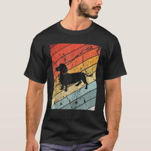 Camiseta Dachshund Cor do Cheio Cão Colorido do Enxerce Cut