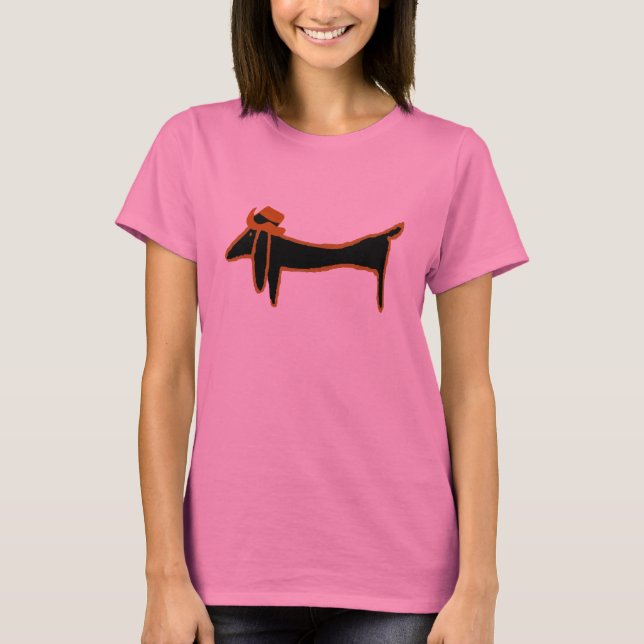 Camiseta Dachshund Cowboy (Frente)