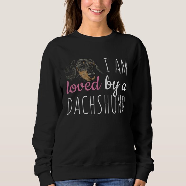 Camiseta Dachshund Dachshund Dog Love Retro (Frente)