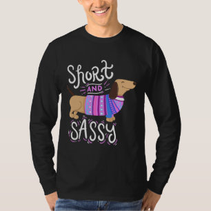 Camiseta Dachshund Dachshund Pequeno E Cheio Com Casaco