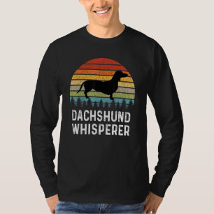 Camiseta Dachshund Dachshund Whisperer Retro Doxie