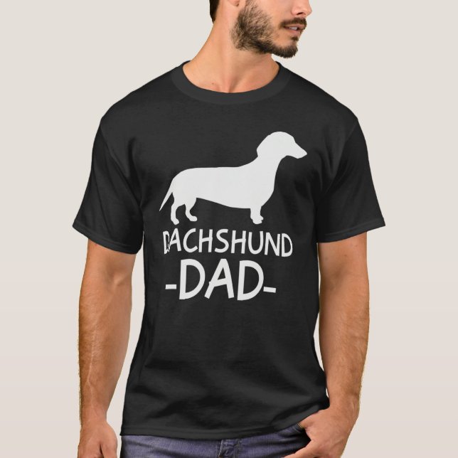 Camiseta Dachshund Dad Weiner Weenie Apparel dog lover hold (Frente)