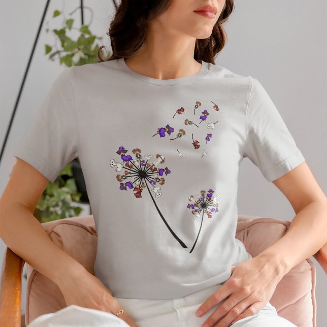 Camiseta Dachshund Dandelion Flower Halloween Ideias (Criador carregado)