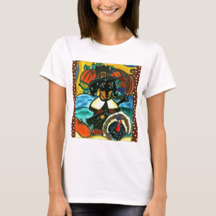 Camiseta Dachshund de Ação de Graças