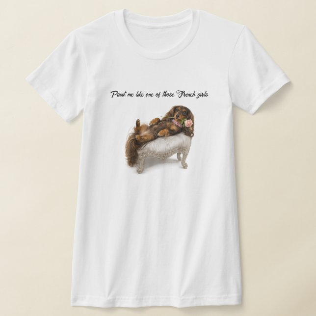Camiseta Dachshund de Cabelo Longo  (Postura )