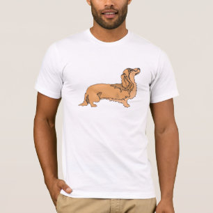 Camiseta Dachshund de cabelos compridos