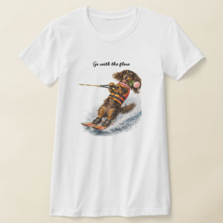 Camiseta Dachshund de Esqui Aquático
