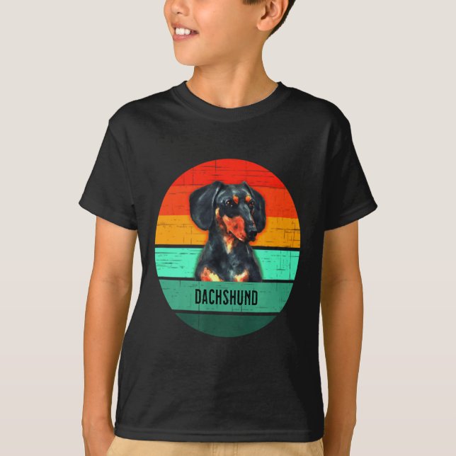 Camiseta Dachshund Devo Men Women Kids (Frente)
