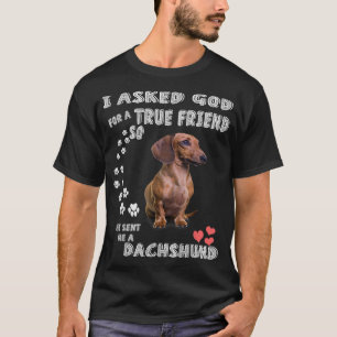 Camiseta Dachshund Dizendo Mãe Pai Wiener Weenie Lover Saus