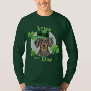 Camiseta Dachshund do dia de St Patrick