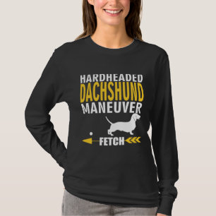 Camiseta Dachshund Dog Fetch Maneuver Engraçado