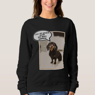 Camiseta Dachshund Dog Gangster Artistic