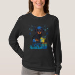 Camiseta Dachshund Dog Hanukkah Chanukah Menorah Natal<br><div class="desc">Cão Dachshund Hanukkah Chanukah Menorah Natal.</div>