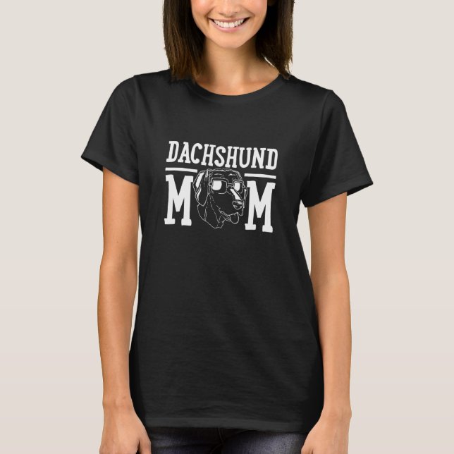 Camiseta Dachshund Dog Mãe (Frente)