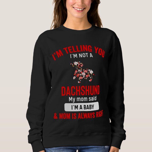 Camiseta Dachshund Dog Mama Womens (Frente)