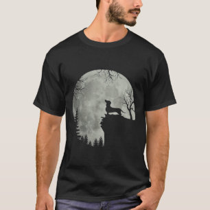 Camiseta Dachshund Dog Moon Howl Em Forest Halloween Dog Da