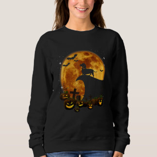 Camiseta Dachshund Dog Moon Pumpkin Halloween Costume