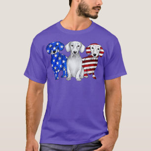 Camiseta dachshund dog patriot feliz presente independente