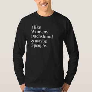 Camiseta Dachshund Dog Proprietário de Vinhos Homens