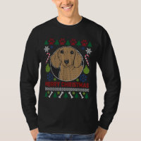 Dachshund Dog Raça Feia Estilo de Natal