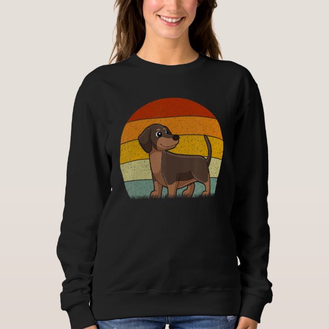 Camiseta Dachshund Dog  Retro Style Vintage (Frente)