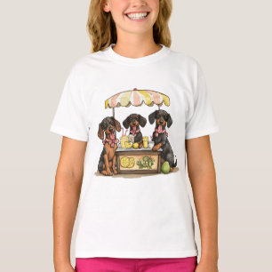 Camiseta Dachshund Dogs Lemonade Stand