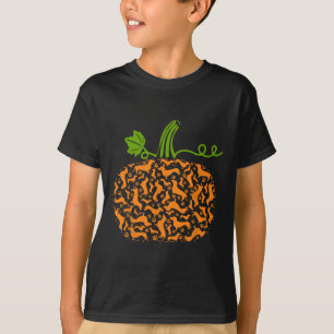 Camiseta Dachshund Doxin Pumpkin Diversão Halloween Cog Lov