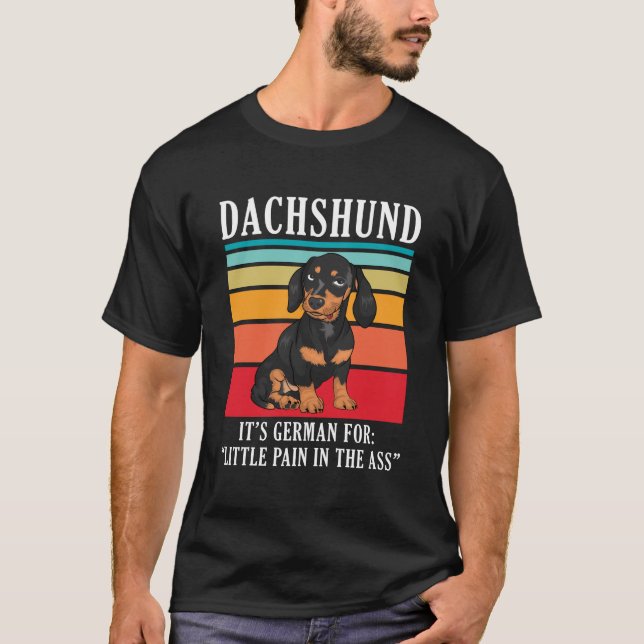 Camiseta Dachshund É Alemão (Frente)