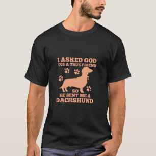 Camiseta Dachshund É Meu Verdadeiro Amigo