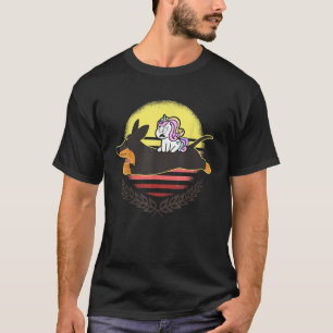 Camiseta Dachshund e proprietário de cães unicórnios