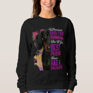 Camiseta Dachshund É Uma Menina, Melhor Amiga, Cachorro Mãe