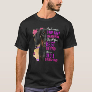Camiseta Dachshund É Uma Menina, Melhor Amiga, Cachorro Mãe